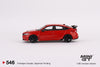 Honda Civic Type R Rallye Red 2023 W/ Advan GT Wheel #546 1:64 MGT00546