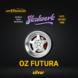 Custom Order Only - Skalwerk - OZ FUTURA - SILVER - 1:64 (1 SET = 4 Wheels)