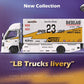 MicroTurbo HINO 300 Custom Truck LBWK Silhouette Lighting #23 1:64