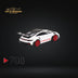 Mini-GT Porsche 911 (992) GT3 RS Weissach Package White with Pyro Red #706 1:64 MGT00706