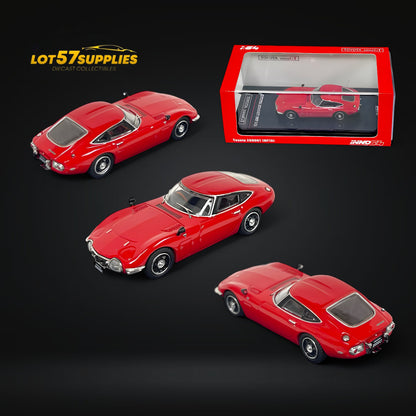 Inno64 Toyota 2000GT (MF10) in Red 1:64