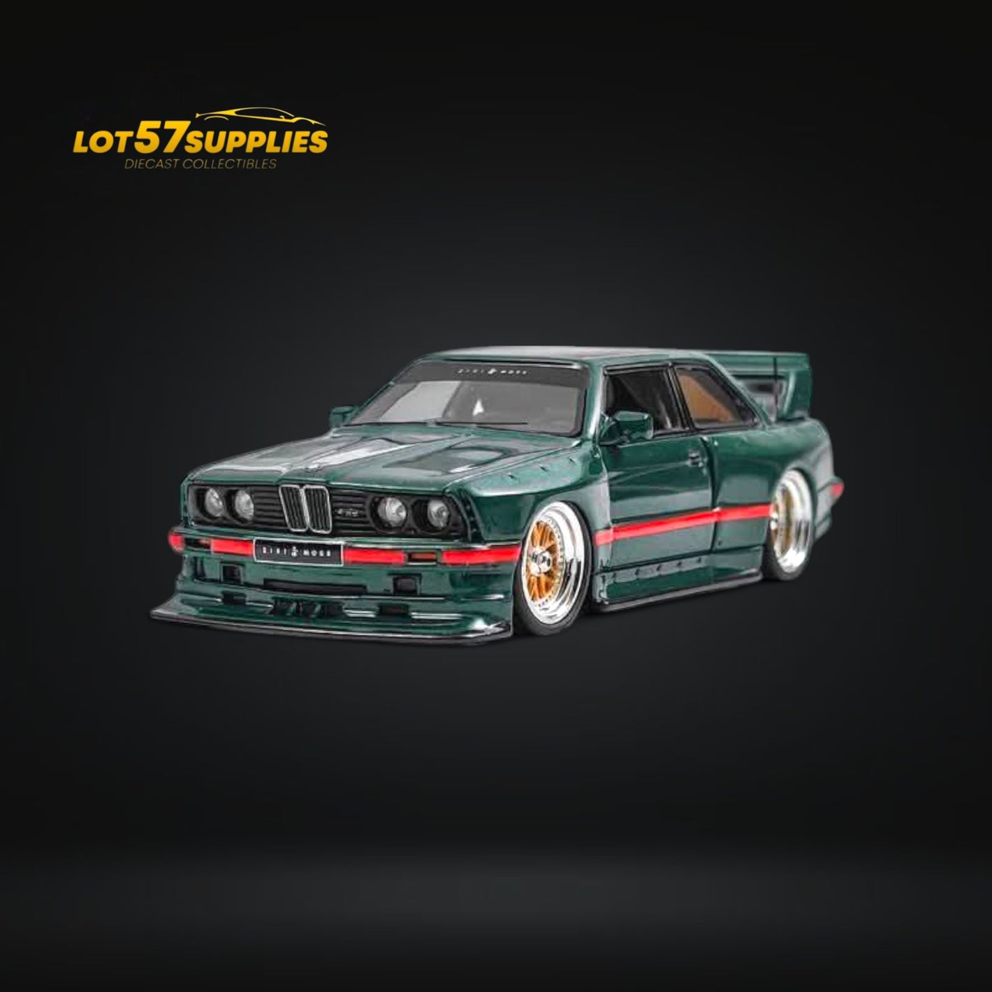 (Pre-Order) NA BMW E30 Wide-Body Resin Model Green 1:64