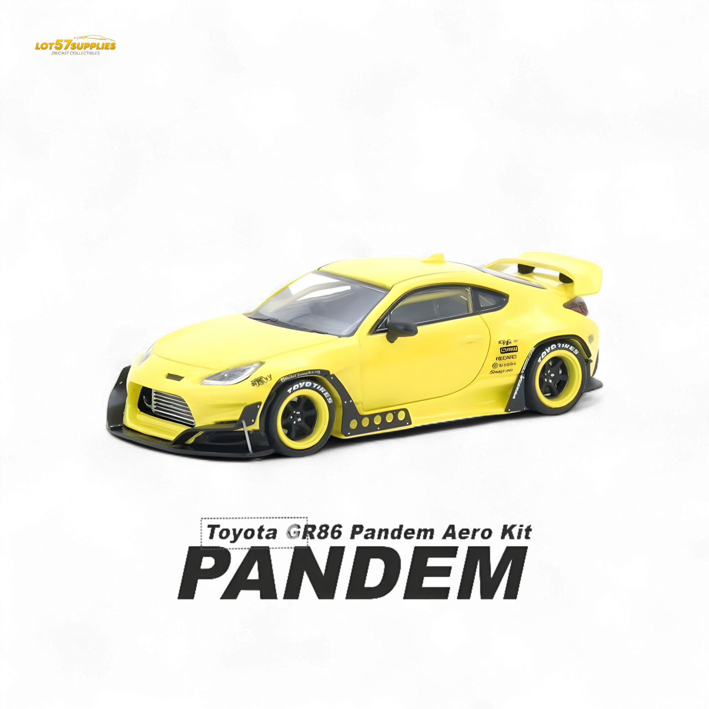 (Pre-Order) INNO64 Toyota GR86 Pandem - Yellow 1/64