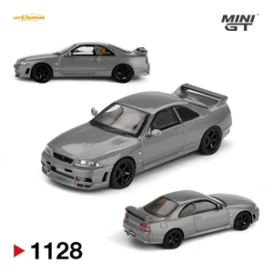 (Pre-Order) Mini-GT Nissan Skyline GT-R (NISMO BCNR33 CRS Version) - Dark Metal Gray 1:64 #1128