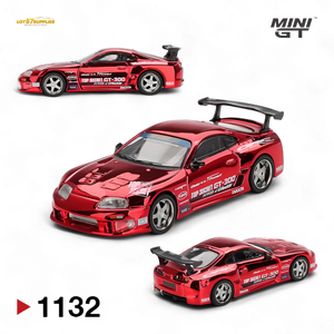 (Pre-Order) Mini-GT Toyota Supra (A80) Top Secret GT-300 - Top Secret Red Chrome 1:64 #1132