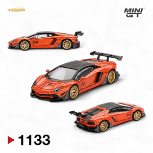(Pre-Order) Mini-GT Lamborghini Aventador Limited Edition - Orange 1:64 #1133