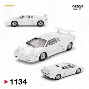(Pre-Order) Mini-GT Lamborghini Countach 25th Anniversary - White 1:64 #1134