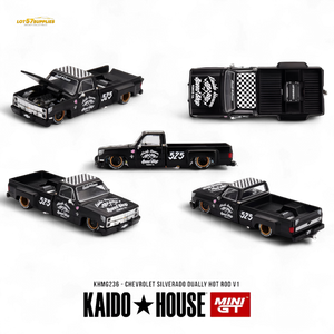 (Pre-Order) KAIDO Chevrolet Silverado Dually Hot Rod V1 - Hot Rod V1 1:64