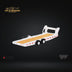 Mini-GT Car Hauler Trailer White #AC21 1:64 MGTAC21