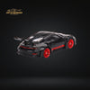 Mini-GT Porsche 911 992 GT3 RS Black with Pyro Red #681 1:64 MGT00681