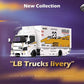 MicroTurbo HINO 300 Custom Truck LBWK Silhouette Lighting #23 1:64