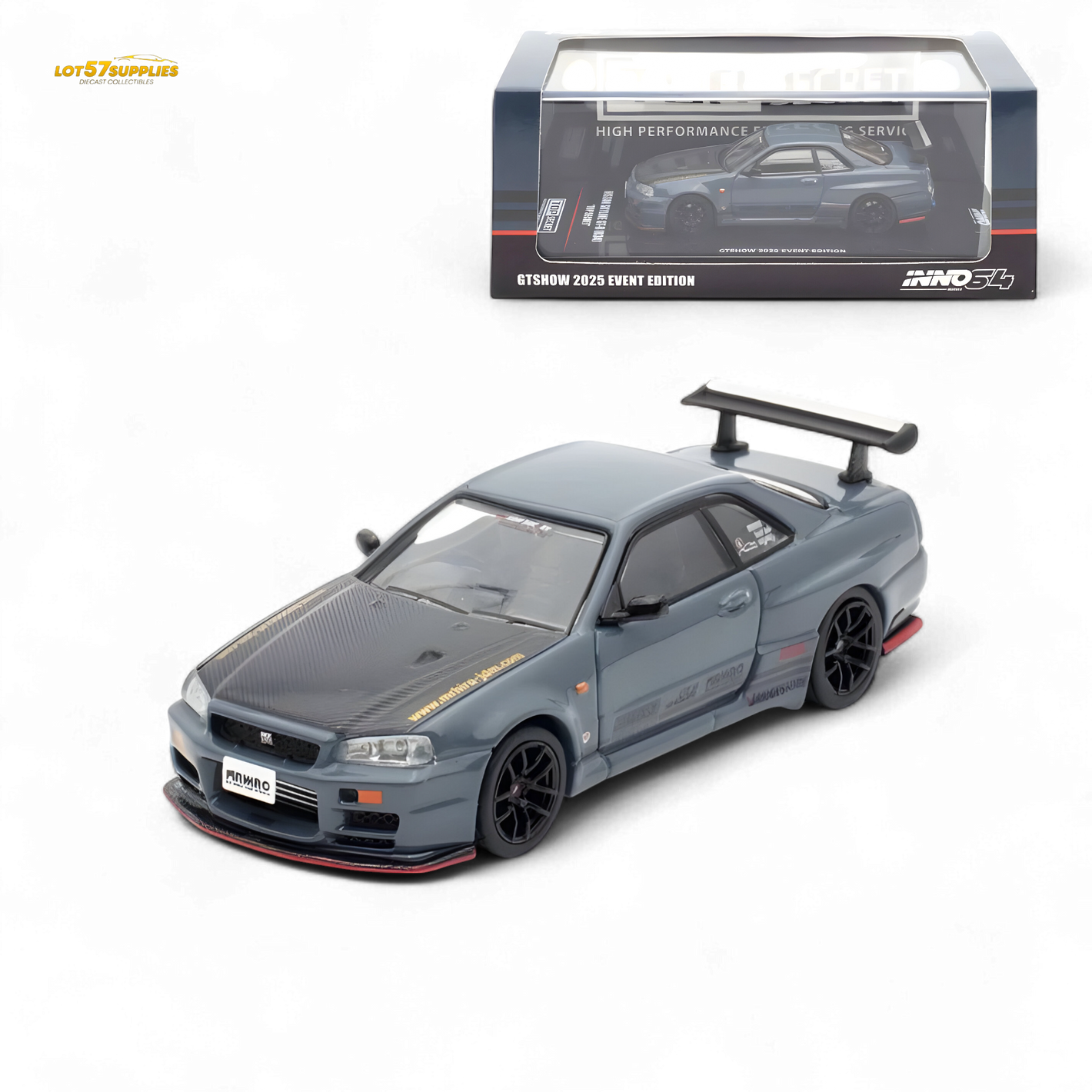 Inno64 Nissan Skyline GT-R R34 TOP SECRET GTSHOW 2025 EVENT EDITION 1:64