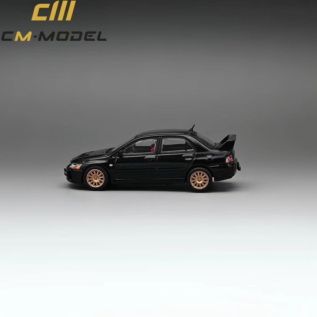 CM Model Mitsubishi Lancer Evolution IX Metallic Black With Engine 1:64
