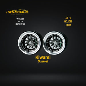 Custom Order Only - Skalwerk - KIWAMI GUNMETAL - 1:64 (1 SET = 4 Wheels)