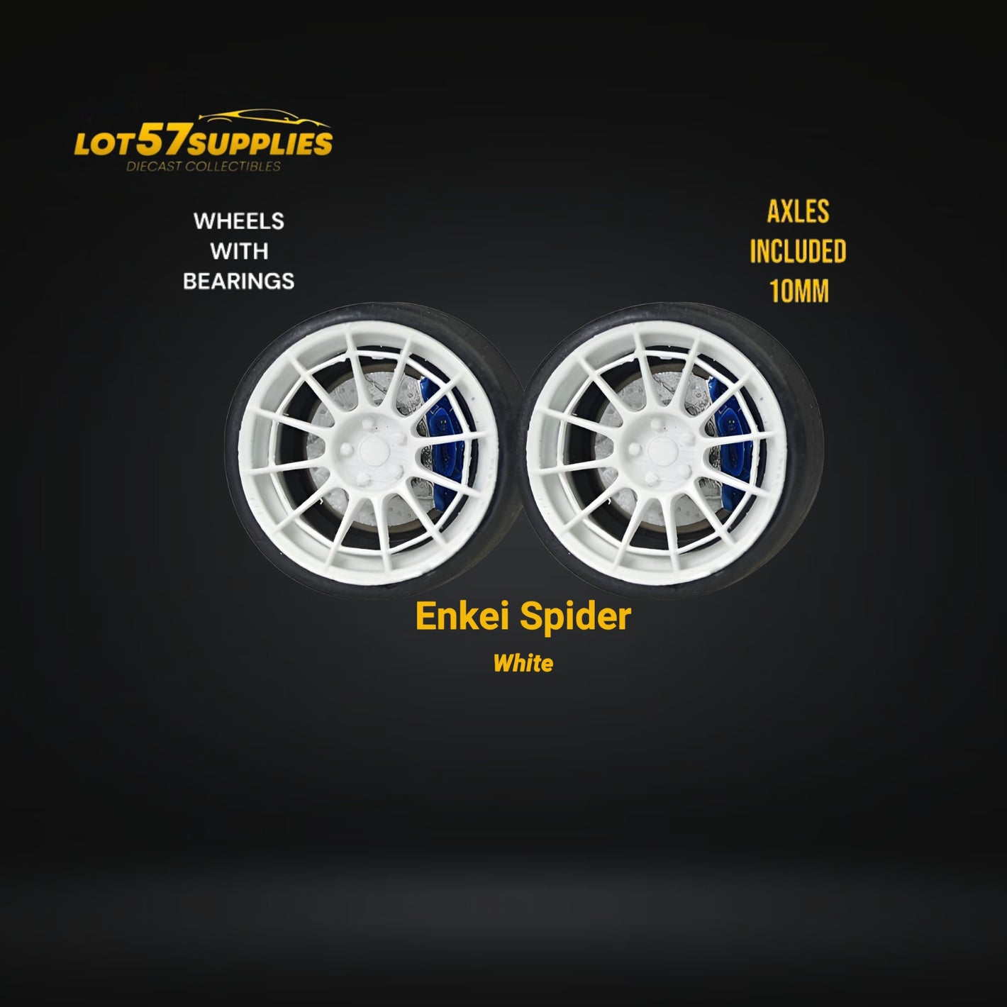 Custom Order Only - Skalwerk - ENKEI SPIDER - 1:64 (1 SET = 4 Wheels)