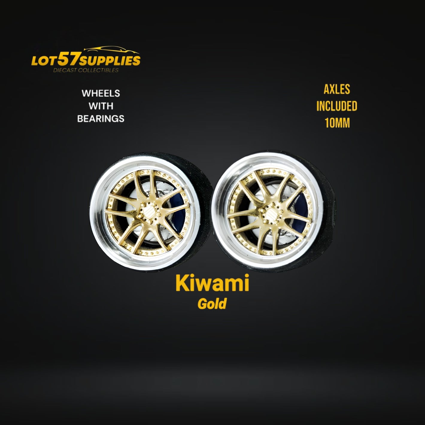 Custom Order Only - Skalwerk - KIWAMI GOLD - 1:64 (1 SET = 4 Wheels)