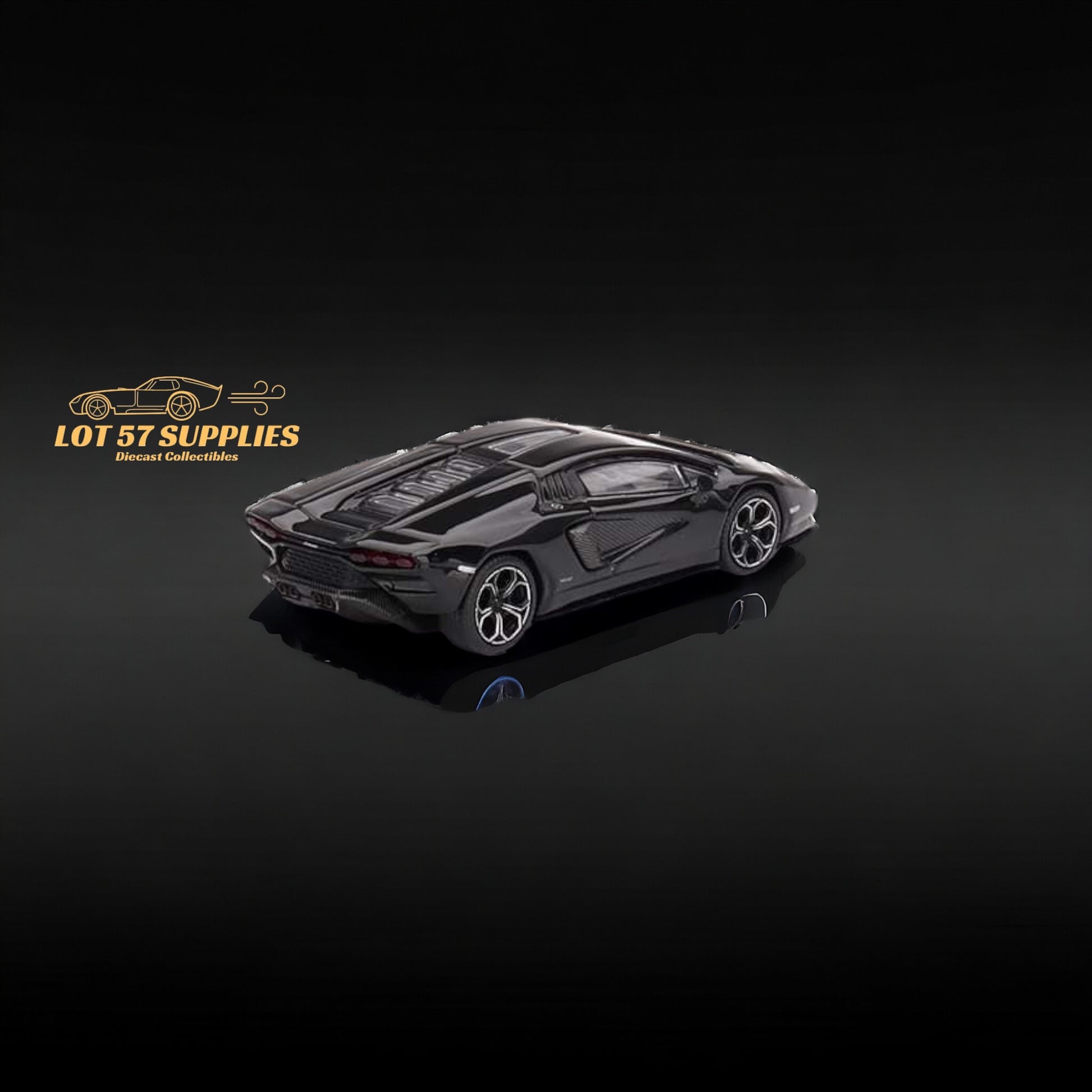 Mini-GT TSM Lamborghini Countach LPI 800-4 Nero Maia #607 1:64 MGT00607