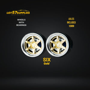 Custom Order Only - Skalwerk - SIX GOLD - 1:64 (1 SET = 4 Wheels)