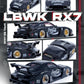 Inno64 Mazda RX-7 LBWK in Black 1:64 IN64-LBWK-RX7-01