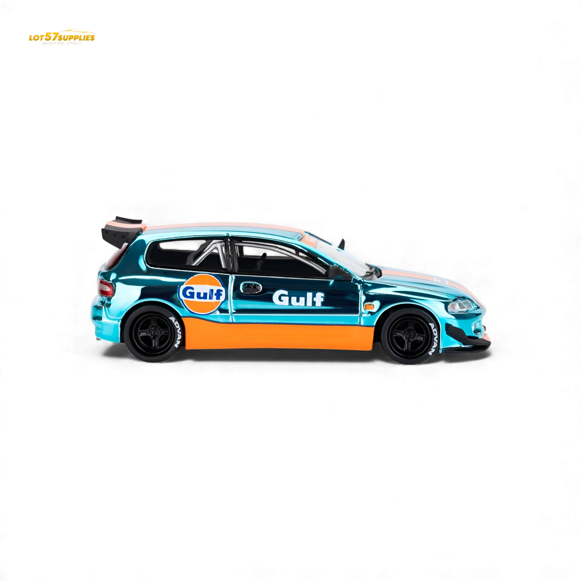 ET Model Honda Civic EG6 Pandem Rocket Bunny Gulf 1:64 Diecast Model
