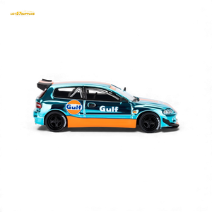 ET Model Honda Civic EG6 Pandem Rocket Bunny Gulf 1:64 Diecast Model