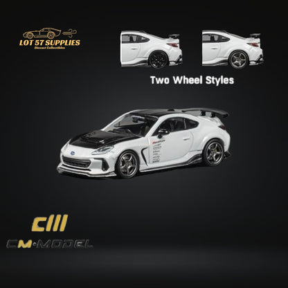 CM Model Subaru BRZ Varis BRZ ARISING-1 in White 1:64 CM64-BRZ-01