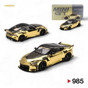 Mini-GT Nissan Z VeilSide FZ400 Gold Chrome LHD - Gold Chrome 1:64