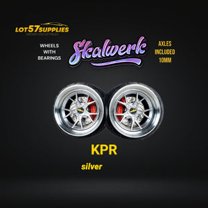Custom Order Only - Skalwerk - KPR SILVER - 1:64 (1 SET = 4 Wheels)