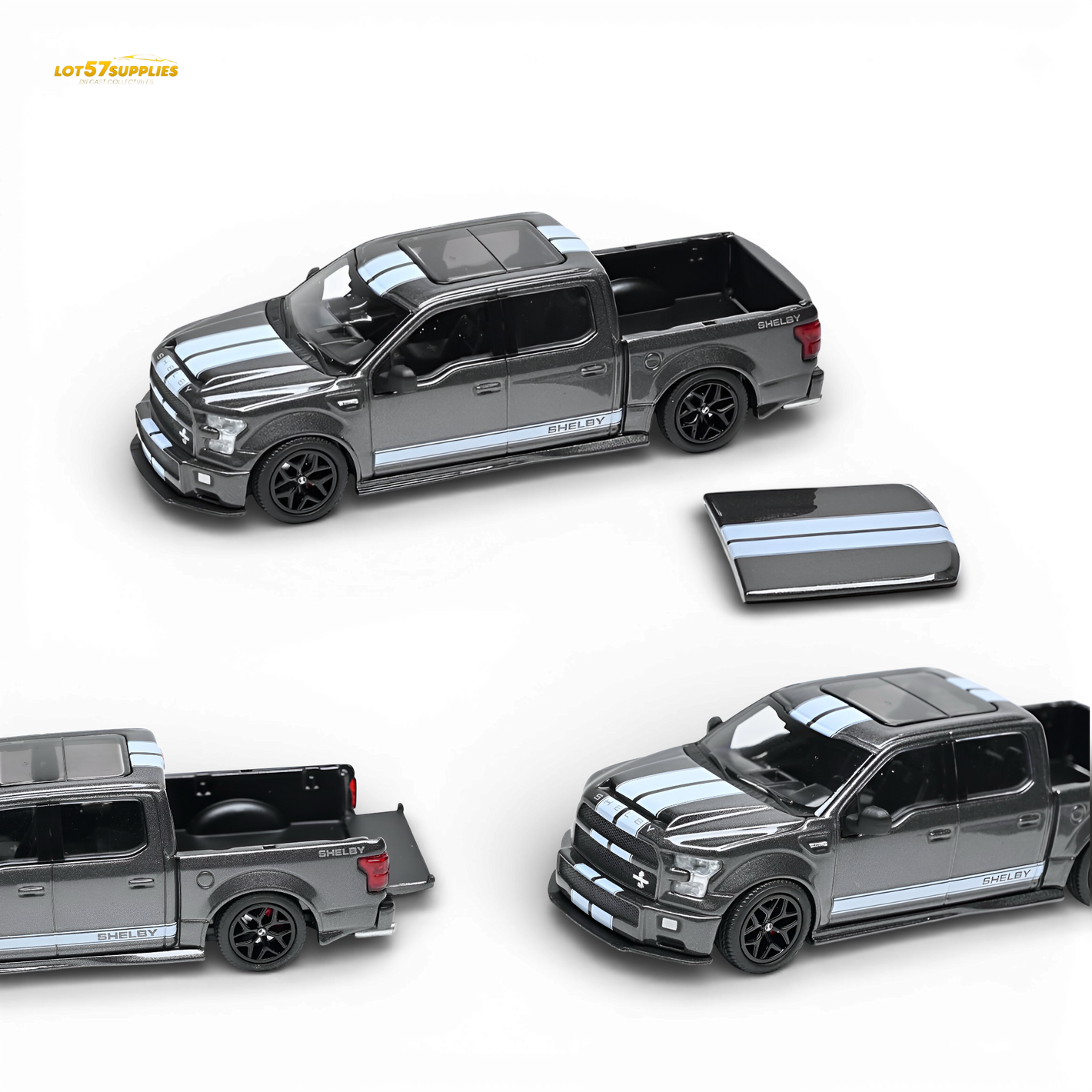 (Pre-Order) Funny Model Ford F150 Super Snake - Magnetic Gray Metallic 1:64