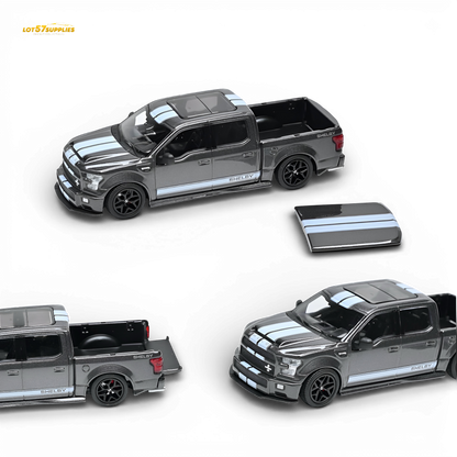 (Pre-Order) Funny Model Ford F150 Super Snake - Magnetic Gray Metallic 1:64