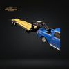 Greenlight 2020 Ford F-150 XL Blue w/ Gooseneck Trailer & Ramps 1:64