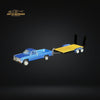 Greenlight 1981 Chevrolet C-20  w/ Flatbed Trailer 1:64 LOOSE