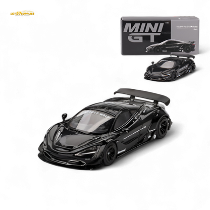 Mini-GT McLaren 720S LB★Works Black #777 1:64 MGT00777
