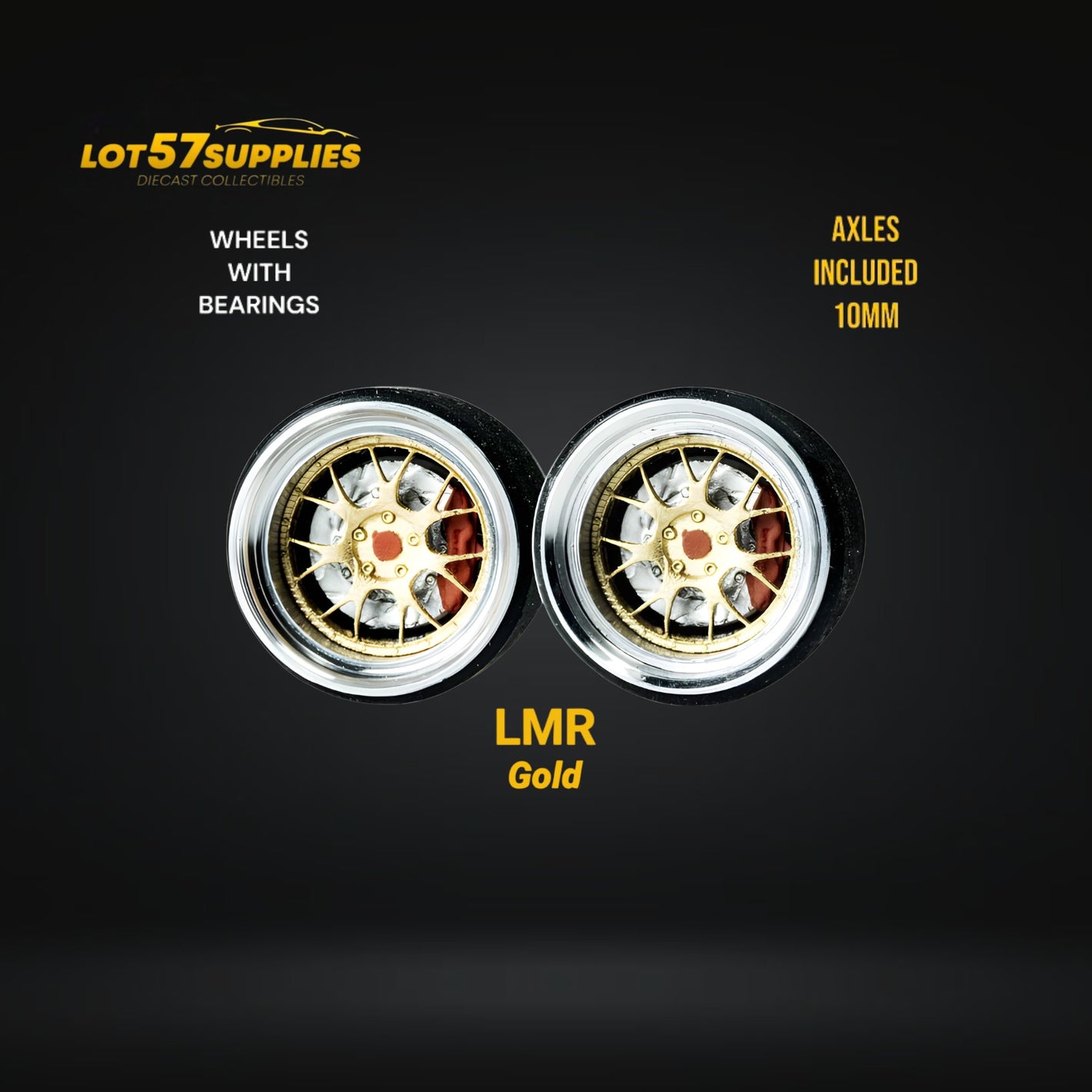 Custom Order Only - Skalwerk - LMR GOLD - 1:64 (1 SET = 4 Wheels)