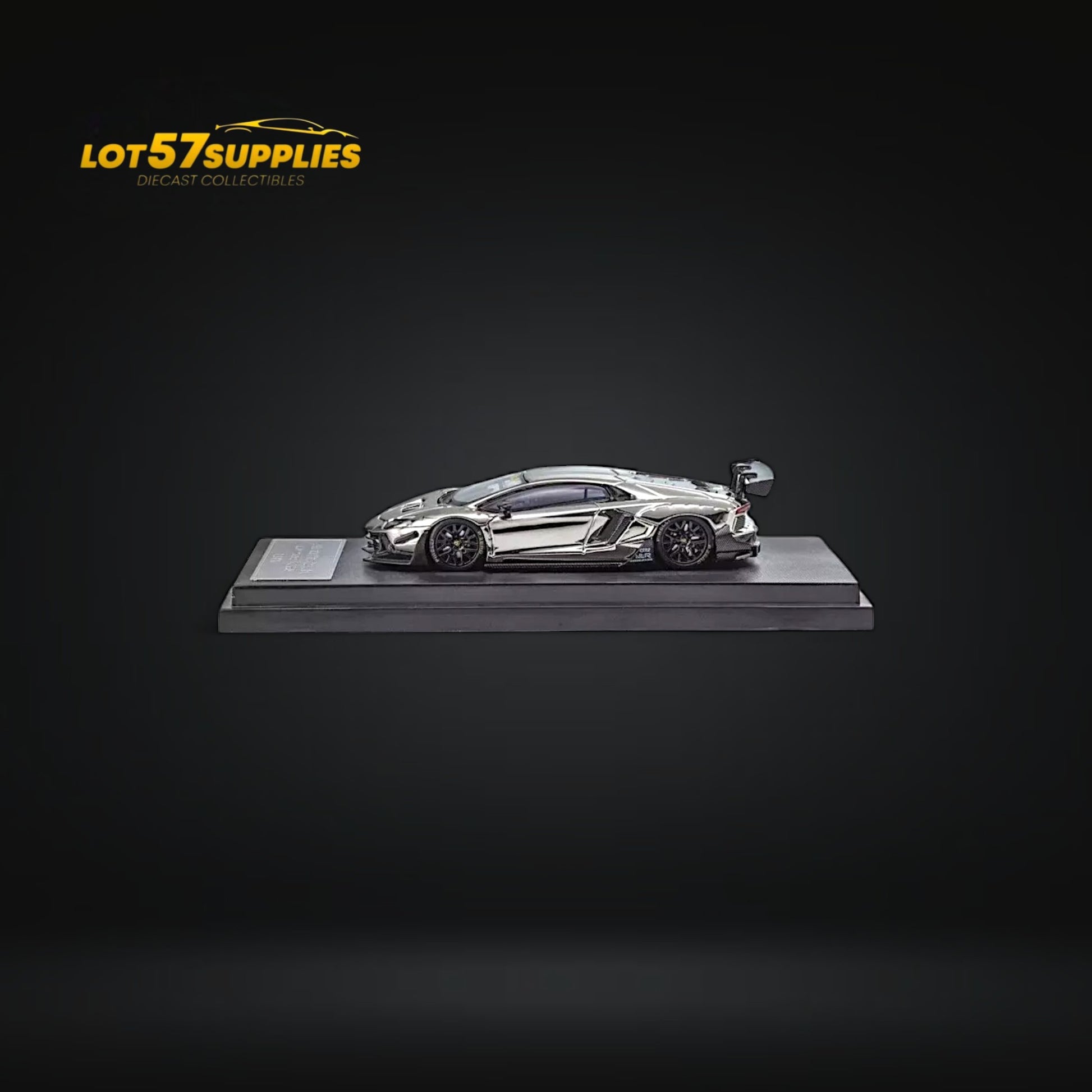 Star Model 1:64 Aventador LBWK LP700-4 Chrome Silver 1:64