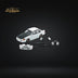 BM Creations Toyota Corolla AE100 in Pearl White with Carbon Fiber Hood RHD 1:64 64B0335