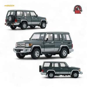 BM Creations Toyota Land Cruiser LC76 Dark Grey - RHD 1:64