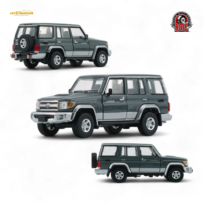 BM Creations Toyota Land Cruiser LC76 Dark Grey - RHD 1:64