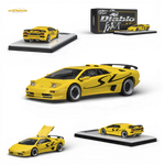 Microturbo Lamborghini Diablo SV Metallic Yellow 1:64 Diecast Model