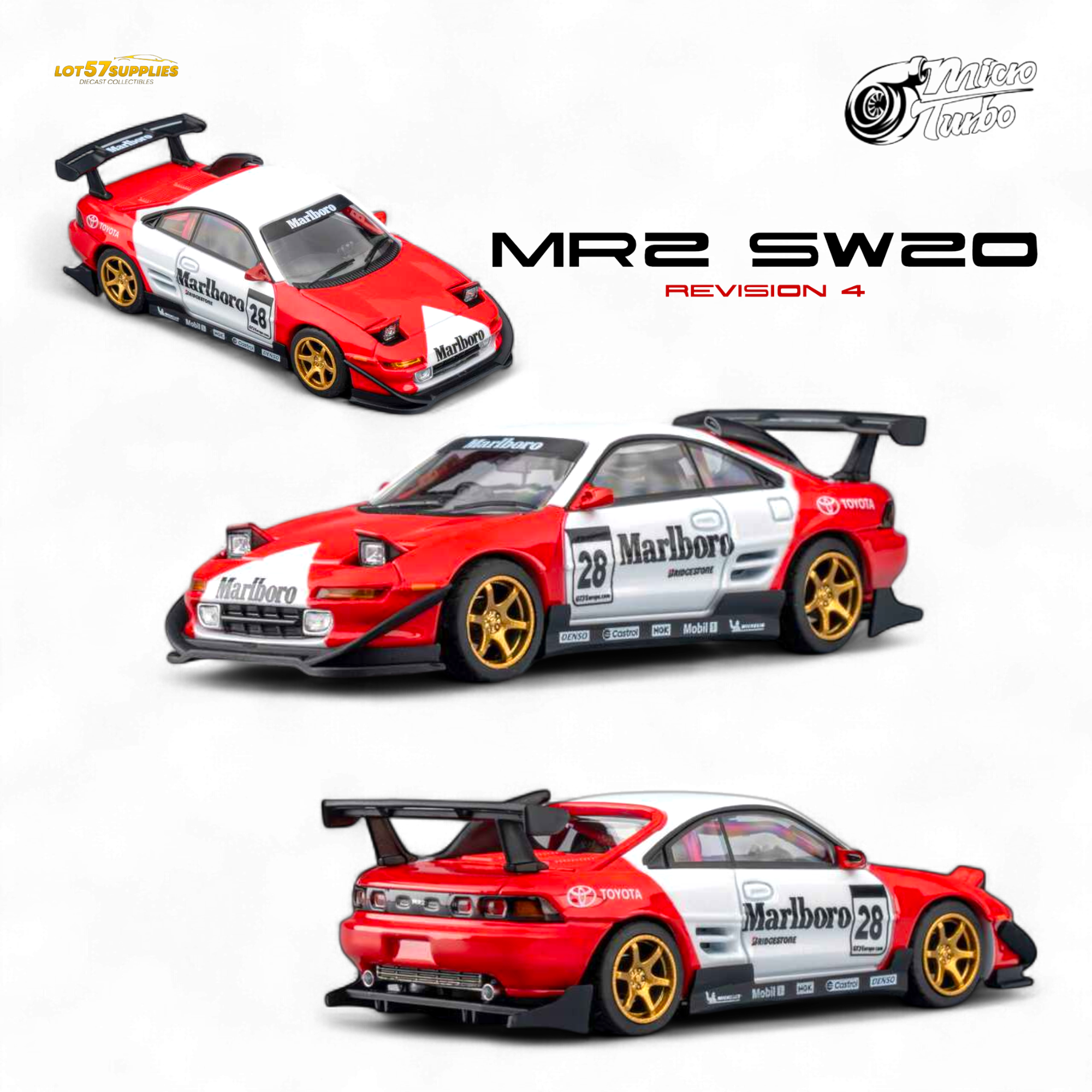 MicroTurbo Toyota MR2 1:64 Diecast (Pre-Order) | LOT57