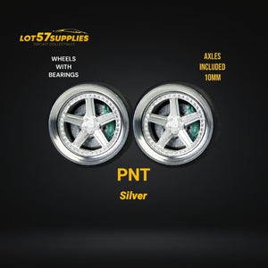Custom Order Only - Skalwerk - PNT SILVER - 1:64 (1 SET = 4 Wheels)