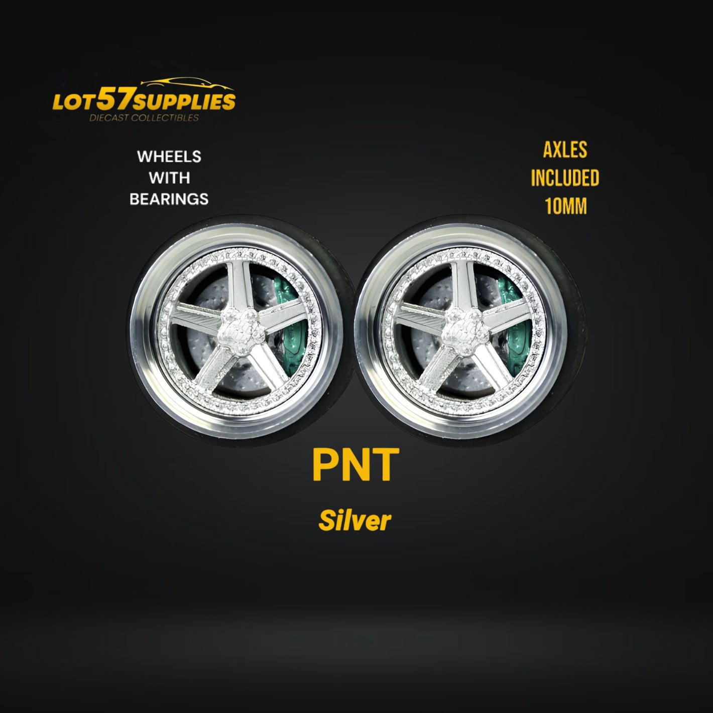 Custom Order Only - Skalwerk - PNT SILVER - 1:64 (1 SET = 4 Wheels)