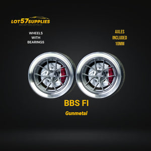 Custom Order Only - Skalwerk - BBS FI GUNMETAL - 1:64 (1 SET = 4 Wheels)