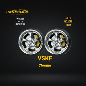 Custom Order Only - Skalwerk - VSKF CHROME - 1:64 (1 SET = 4 Wheels)