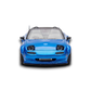 MicroTurbo Eunos Roadster RHD Rocket Bunny Widebody Metallic Blue 1:64 - Image 6