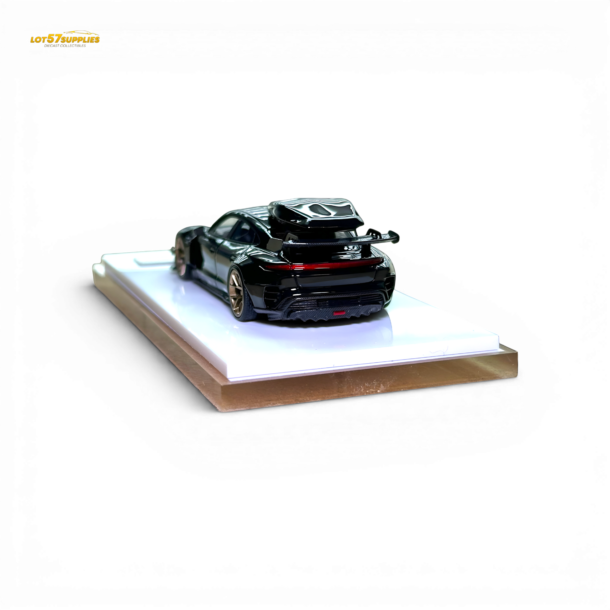 Error404 Porsche Taycan Black with Roof Box 1:64 - Image 4
