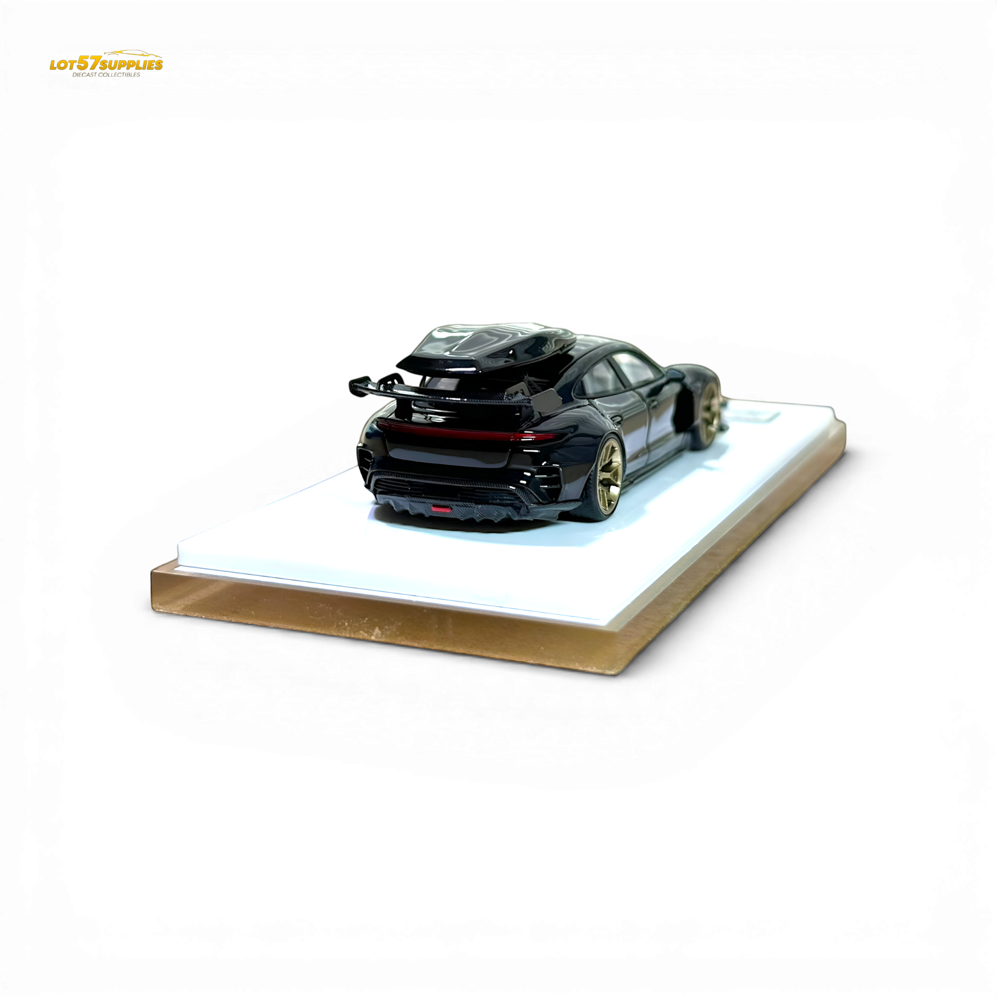 Error404 Porsche Taycan Black with Roof Box 1:64 - Image 5