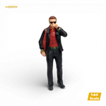LOT57 Figures Guy with Suit and Red Bag 1:64 Diorama Figure - Image 1
