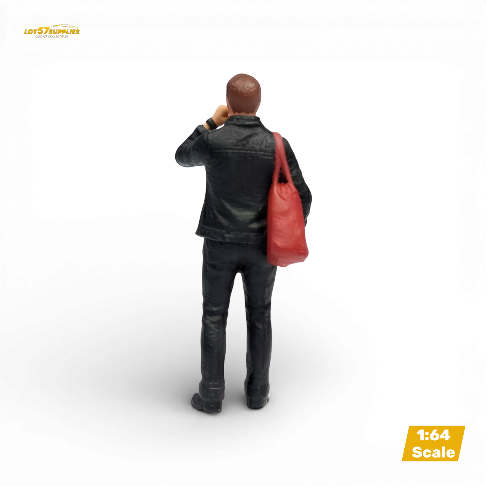 LOT57 Figures Guy with Suit and Red Bag 1:64 Diorama Figure - Image 2