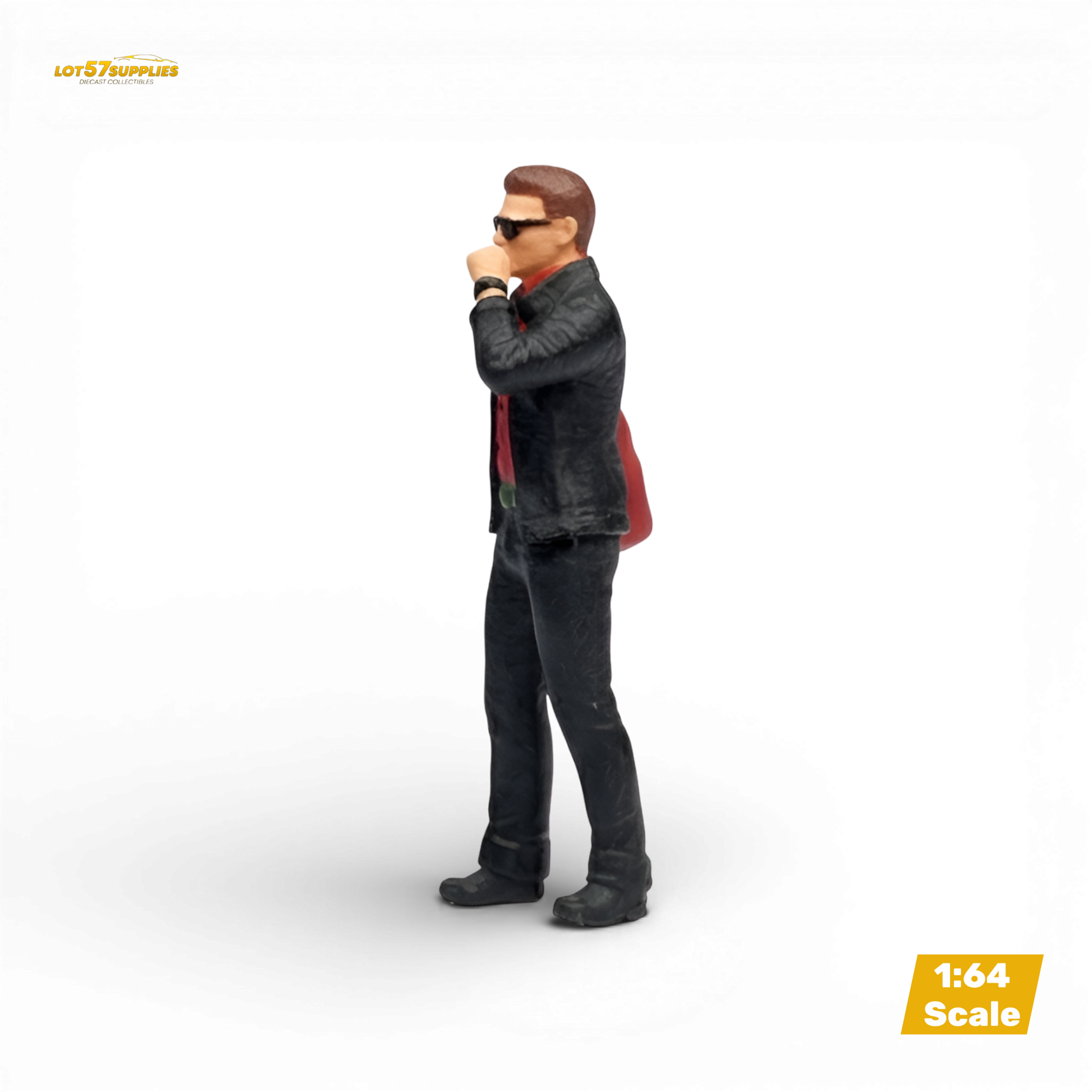 LOT57 Figures Guy with Suit and Red Bag 1:64 Diorama Figure - Image 3
